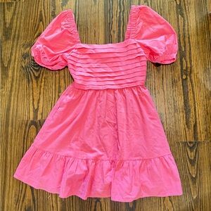 MINKPINK Pink Puff Sleeve Dress